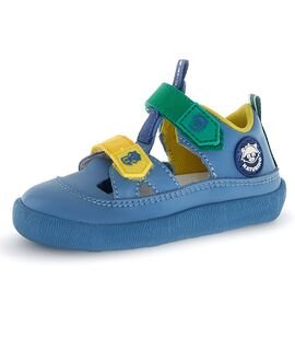 Naturino Παιδικά Δερμάτινα Ανατομικά Παπουτσοπέδιλα Barefoot Giommy. calf sole color mare - ΜΠΛΕ