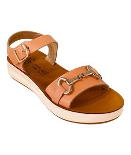 Pretty Soft Παιδικά Δερμάτινα Πέδιλα 1518-NUDE - ΣΟΜΟΝ/ΚΟΡΑΛΙ