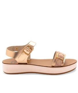 Pretty Soft Παιδικά Δερμάτινα Πέδιλα 1546-ROSE GOLD - ΡΟΖ/ΧΡΥΣΟ