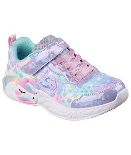 SKECHERS Παιδικά Sneakers με ΦΩΤΑΚΙΑ Heart sparkles pink sparkle mesh 303063L-LVMT - ΠΟΛΥΧΡΩΜΟ
