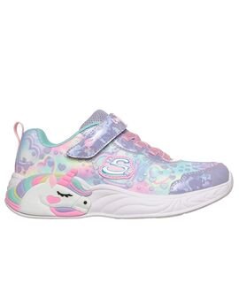 SKECHERS Παιδικά Sneakers με ΦΩΤΑΚΙΑ Heart sparkles pink sparkle mesh 303063L-LVMT - ΠΟΛΥΧΡΩΜΟ