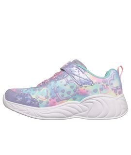 SKECHERS Παιδικά Sneakers με ΦΩΤΑΚΙΑ Heart sparkles pink sparkle mesh 303063L-LVMT - ΠΟΛΥΧΡΩΜΟ