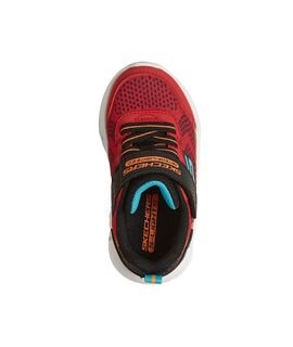SKECHERS Παιδικά Sneakers με ΦΩΤΑΚΙΑ Meteor-Lights 2.0 velcro lights 401490N-RDBK - ΚΟΚΚΙΝΟ