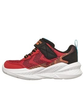 SKECHERS Παιδικά Sneakers με ΦΩΤΑΚΙΑ Meteor-Lights 2.0 velcro lights 401490N-RDBK - ΚΟΚΚΙΝΟ