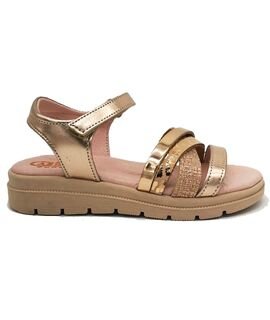 ABY shoes Παιδικά Δερμάτινα Ανατομικά Πέδιλα ABY632-ΜΠΡΟΝΖΕ