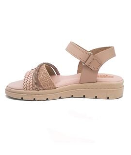 ABY shoes Παιδικά Δερμάτινα Ανατομικά Πέδιλα ABY635-NUDE