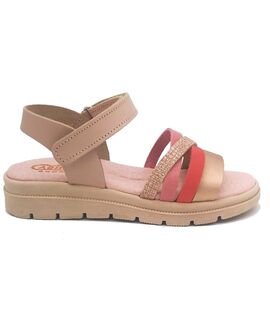 ABY shoes Παιδικά Δερμάτινα Ανατομικά Πέδιλα ABY638-NUDE