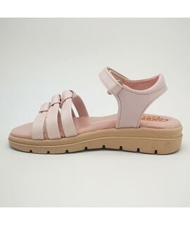 ABY shoes Παιδικά Δερμάτινα Ανατομικά Πέδιλα ABY642-ΡΟΖ/NUDE