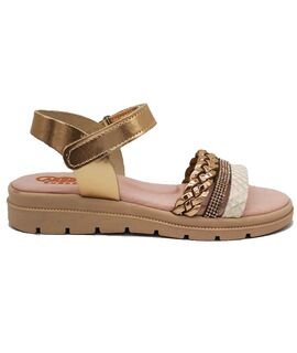 ABY shoes Παιδικά Δερμάτινα Ανατομικά Πέδιλα ABY662-ΜΠΡΟΝΖΕ