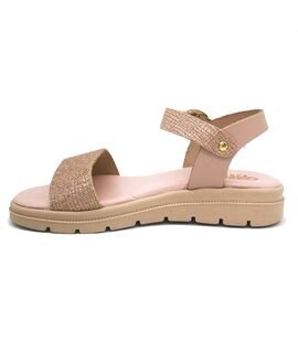 ABY shoes Παιδικά Δερμάτινα Ανατομικά Πέδιλα ABY665-NUDE/ΜΠΡΟΝΖΕ