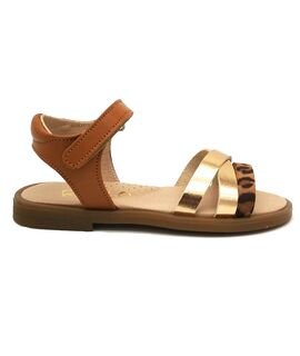 Ricco Mondo Παιδικά Δερμάτινα Ανατομικά Πέδιλα A30309P2 - ΤΑΜΠΑ ΧΑΛΚΟΣ