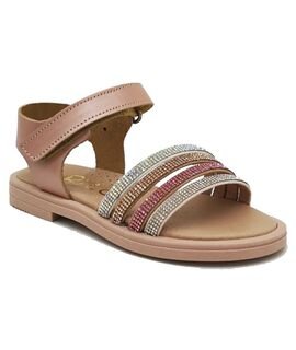 Ricco Mondo Παιδικά Δερμάτινα Ανατομικά Πέδιλα A30311P4 - ΧΑΛΚΟΣ ΣΑΤΙΝΕ