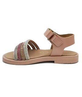 Ricco Mondo Παιδικά Δερμάτινα Ανατομικά Πέδιλα A30311P4 - ΧΑΛΚΟΣ ΣΑΤΙΝΕ