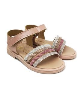 Ricco Mondo Παιδικά Δερμάτινα Ανατομικά Πέδιλα A30311P4 - ΧΑΛΚΟΣ ΣΑΤΙΝΕ