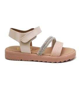 Ricco Mondo Παιδικά Δερμάτινα Ανατομικά Πέδιλα A30316V1 - NUDE