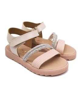 Ricco Mondo Παιδικά Δερμάτινα Ανατομικά Πέδιλα A30316V1 - NUDE