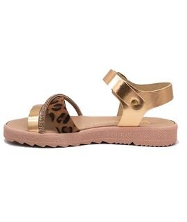 Ricco Mondo Παιδικά Δερμάτινα Ανατομικά Πέδιλα T30301V1 ΧΑΛΚΟΣ LEO