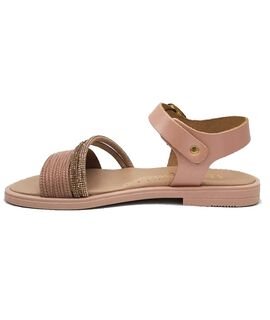 Ricco Mondo Παιδικά Δερμάτινα Ανατομικά Πέδιλα T30316P4 - ΧΑΛΚΟΣ ΣΑΤΙΝΕ