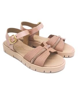 Ricco Mondo Παιδικά Δερμάτινα Ανατομικά Πέδιλα T30323S3 - ΧΑΛΚΟΣ ΣΑΤΙΝΕ