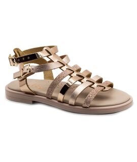 SALTY Παιδικά Δερμάτινα Ανατομικά Πέδιλα SK25-112-ΧΑΛΚΟΣ ΚΑΘΡΕΦΤΗΣ