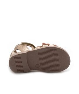 SALTY Παιδικά Δερμάτινα Ανατομικά Πέδιλα SK26-5567-ΧΑΛΚΟΣ ΜΑΤ