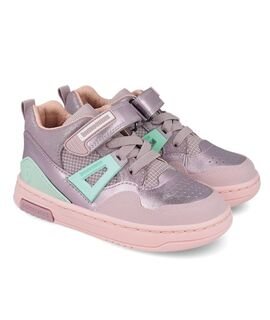 Biomecanics Παιδικά Δερμάτινα Sneakers High 261212-C854-VIOLETA - ΜΩΒ/ΛΙΛΑ