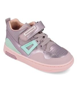 Biomecanics Παιδικά Δερμάτινα Sneakers High 261212-C854-VIOLETA - ΜΩΒ/ΛΙΛΑ