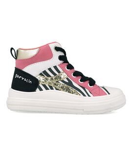 Garvalin Παιδικά Ανατομικά Sneakers High 261553-A050-BLANCO - ΛΕΥΚΟ
