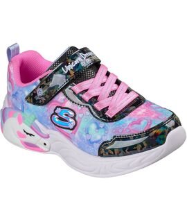 SKECHERS Παιδικά Sneakers με ΦΩΤΑΚΙΑ Heart sparkles BLACK/MULTI 303063LC-BKMT - ΠΟΛΥΧΡΩΜΟ