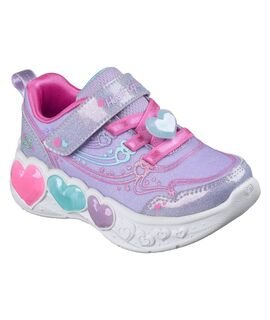 SKECHERS Παιδικά Sneakers με ΦΩΤΑΚΙΑ ENCHANTED HEART LIGHTS lavender/multi 303266NC-LVMT - ΜΩΒ