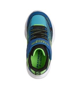 SKECHERS Παιδικά Sneakers με ΦΩΤΑΚΙΑ VORTEX 3.0 black/blue/lime 400590N-BBLM - ΜΠΛΕ