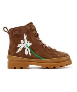 Camper Παιδικά Δερμάτινα Μποτάκια Twins K900179-037 BROWN - ΚΑΦΕ