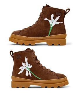 Camper Παιδικά Δερμάτινα Μποτάκια Twins K900179-037 BROWN - ΚΑΦΕ