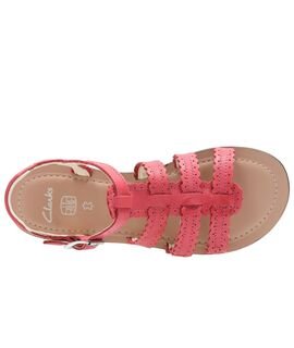 Clarks Loni Moon JNR 26125618 Pink Leather