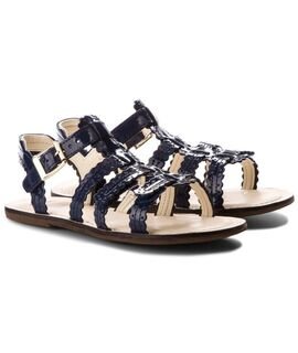 Clarks Loni Moon JNR 26132105 Blue Patent Leather