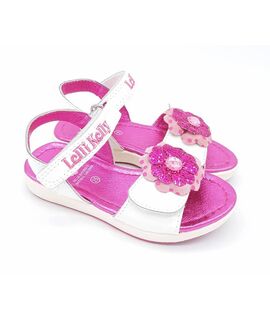 Lelli Kelly ZOO GLITTER LK7502 BIANCO FUXIA