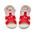 Camper Twins K800444-001 multicolor - ΚΟΚΚΙΝΟ/ΛΙΛΑ