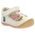Kickers Δερμάτινα Ανατομικά Παπουτσοπέδιλα Pre-Walk Sushy blanc casse rose or 1201852-10-0-33 - ΛΕΥΚΟ