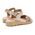 ABY shoes Παιδικά Δερμάτινα Ανατομικά Πέδιλα ABY564-ΑΜΜΟΥ - ΡΟΖ/ΧΡΥΣΟ
