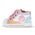 Falcotto Παιδικά Ανατομικά Μποτάκια Shin zip. eco calf perf./canvas white-pink-peach - ΠΟΛΥΧΡΩΜΟ