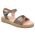 ABY shoes Παιδικά Δερμάτινα Ανατομικά Πέδιλα ABY650-ΑΜΜΟΥ - ΡΟΖ/ΧΡΥΣΟ