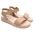 ABY shoes Παιδικά Δερμάτινα Ανατομικά Πέδιλα ABY665-NUDE/ΜΠΡΟΝΖΕ