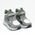 BULL BOYS Παιδικά Μποτάκια με ΦΩΤΑΚΙΑ DNAL5287-GRBI OCCHIOSAURO GRIGIO/BIANCO - ΓΚΡΙ