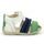 Kickers Bigbazar-2 785422-10-32 white blue green - ΛΕΥΚΟ