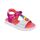 Agatha Ruiz De La Prada Παιδικά Πέδιλα 252925-A304-BLANCO Y FUCSIA - ΠΟΛΥΧΡΩΜΟ