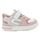 PRIMIGI Παιδικά Ανατομικά Δερμάτινα Sneakers 1407000 bianco/baby pink - ΡΟΖ