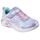 SKECHERS Παιδικά Sneakers με ΦΩΤΑΚΙΑ Heart sparkles pink sparkle mesh 303063L-LVMT - ΠΟΛΥΧΡΩΜΟ