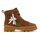 Camper Παιδικά Δερμάτινα Μποτάκια Twins K900179-037 BROWN - ΚΑΦΕ