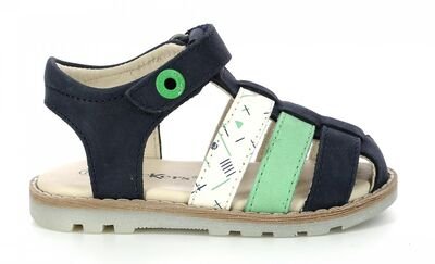 Kickers Nonosti 895191-10-103 navy green white marina - ΜΠΛΕ