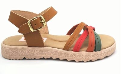 Aby Shoes Aby256-ΤΑΜΠΑ/ΤΡΙΧΡΩΜΟ